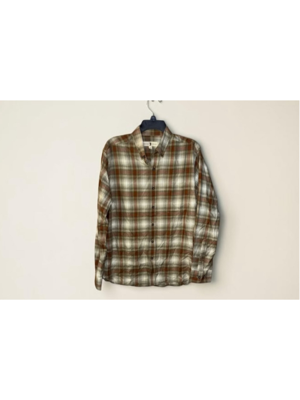 Duck Head Brown White Button Down Shirt Medium
